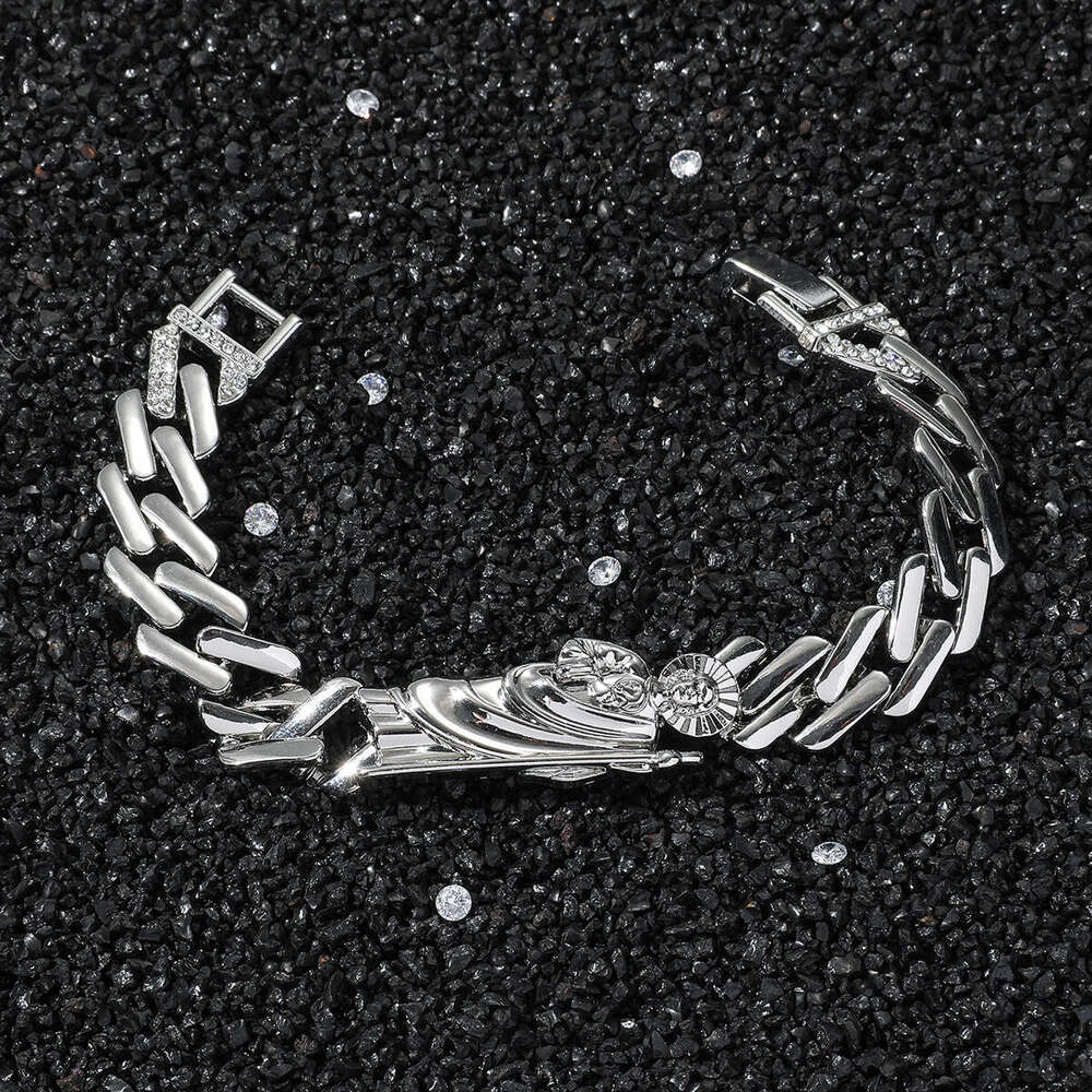 New Dia Chain ing Bracelet Hip-Hop Style Classic Religious Saint Jude Statue Accessories Glossy