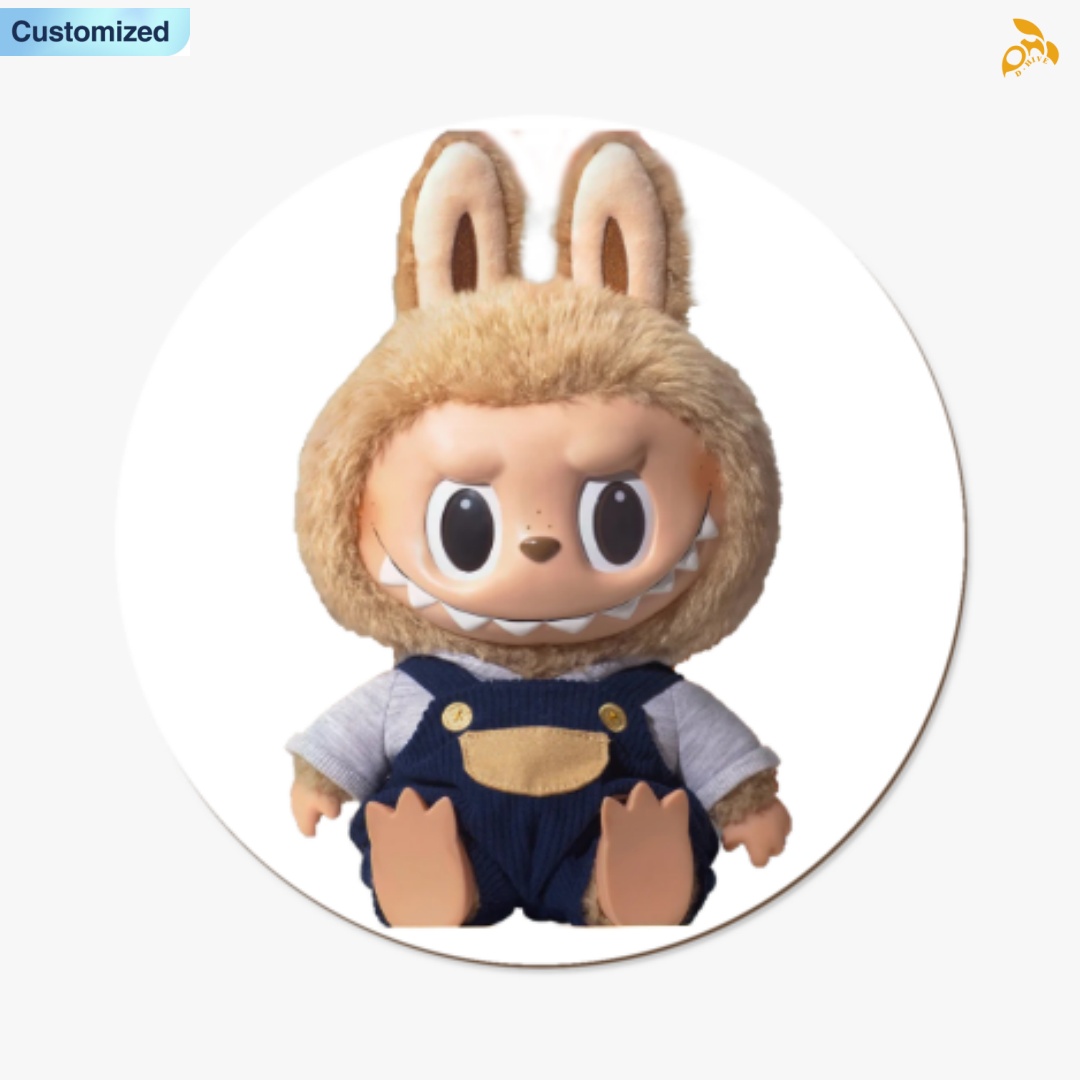 Free shipping new customized labubu Home Decor Decoration Decorative Circular wooden board painting Exquisite fashion