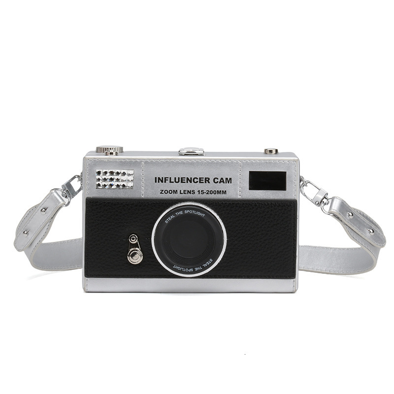 2025 Designer Fashion Cool Camera Women's Small Square Bag New Design Multi functional Shoulder Bag