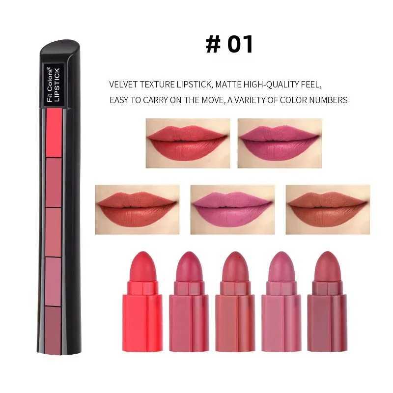 5 Colors Velvet Mist Matte Lipstick Set Super Smooth Moisturizing Non-Transfer Long Wear Lip Tint Makeup 5pcs G250729
