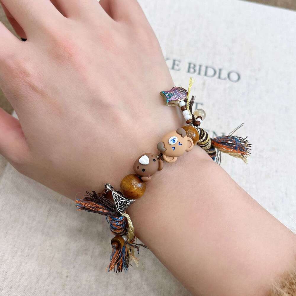 Unique and Elegant High-End Heart Star Bear Chain Women's Fashion Simple Bracelet Necklace d92