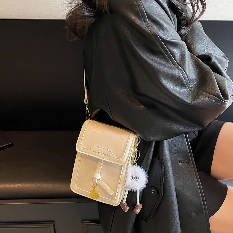 Fashion Versatile Elegant Design Sense Phone for Women Niche Korean Style Commuting Daily Crossbody Small Square Bag