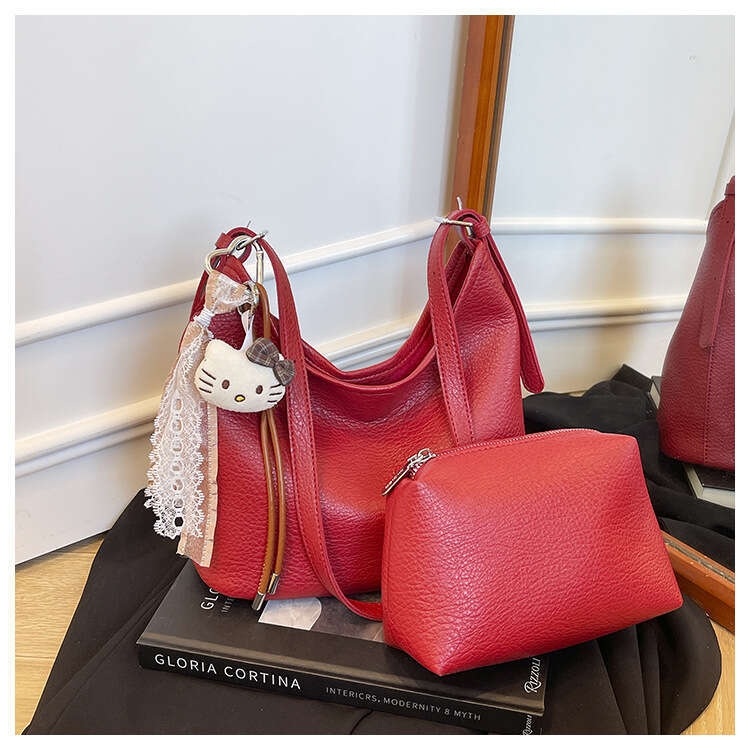 Handbag for Women with Stylish Design, Commuting Single Shoulder Crossbody Bag, New Autumn Winter Melad Women's Bucket Bag