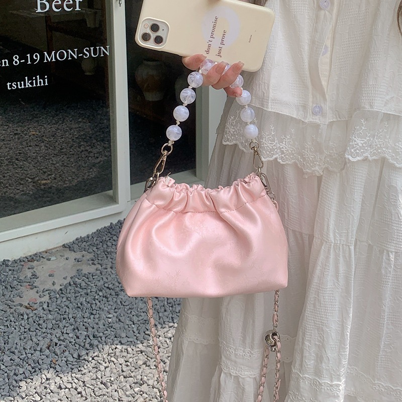 Designer Luxury Bag Bag 2025 New Chinese Style Ink Painting Wrinkled Chain Small Bag Cloud Bag Spring Summer New Niche Handbag Crossbody Bag Tote Bag