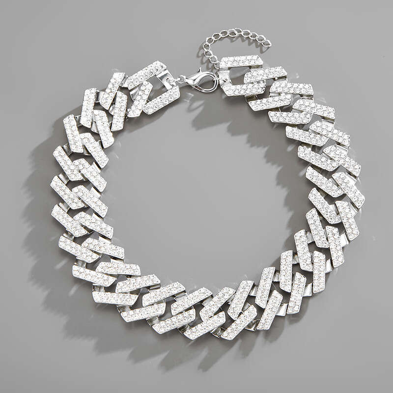 Hip Hop 30mm Extra Large Cuban Thick Chain Trendy Full Dia Men's Necklace