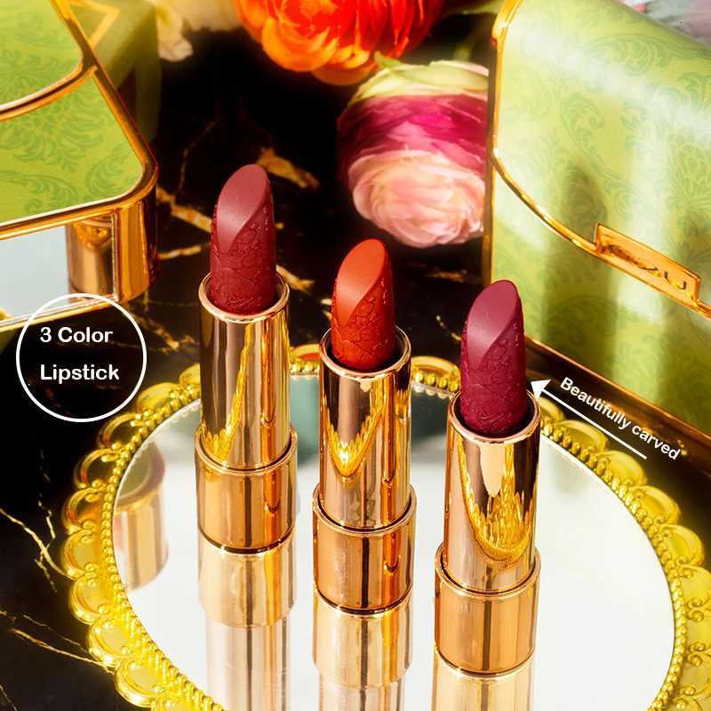Private Label Lipstick Custom Matte Makeup Korean Lipstick Set Long-Lasting Lip Stick 3 In 1 Case G250729