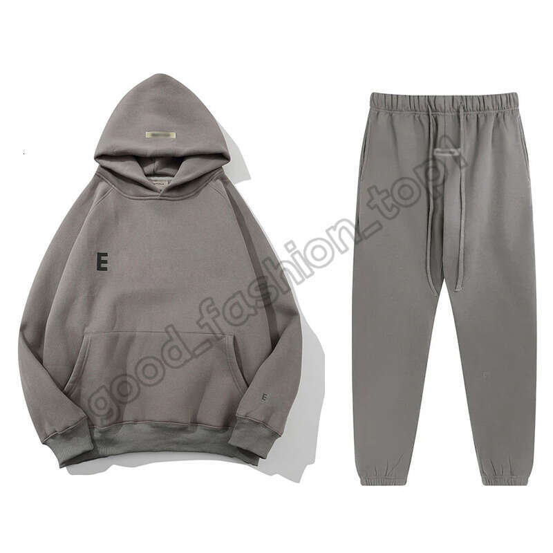 Essentialsaly Hoodie Mens Designer Essentials Tracksuit Baggy Hoody Pants Set Hip Hop Pullover Sports Joggers Skateboard Sweat Shirts Oversize Sweatshirt 1Df