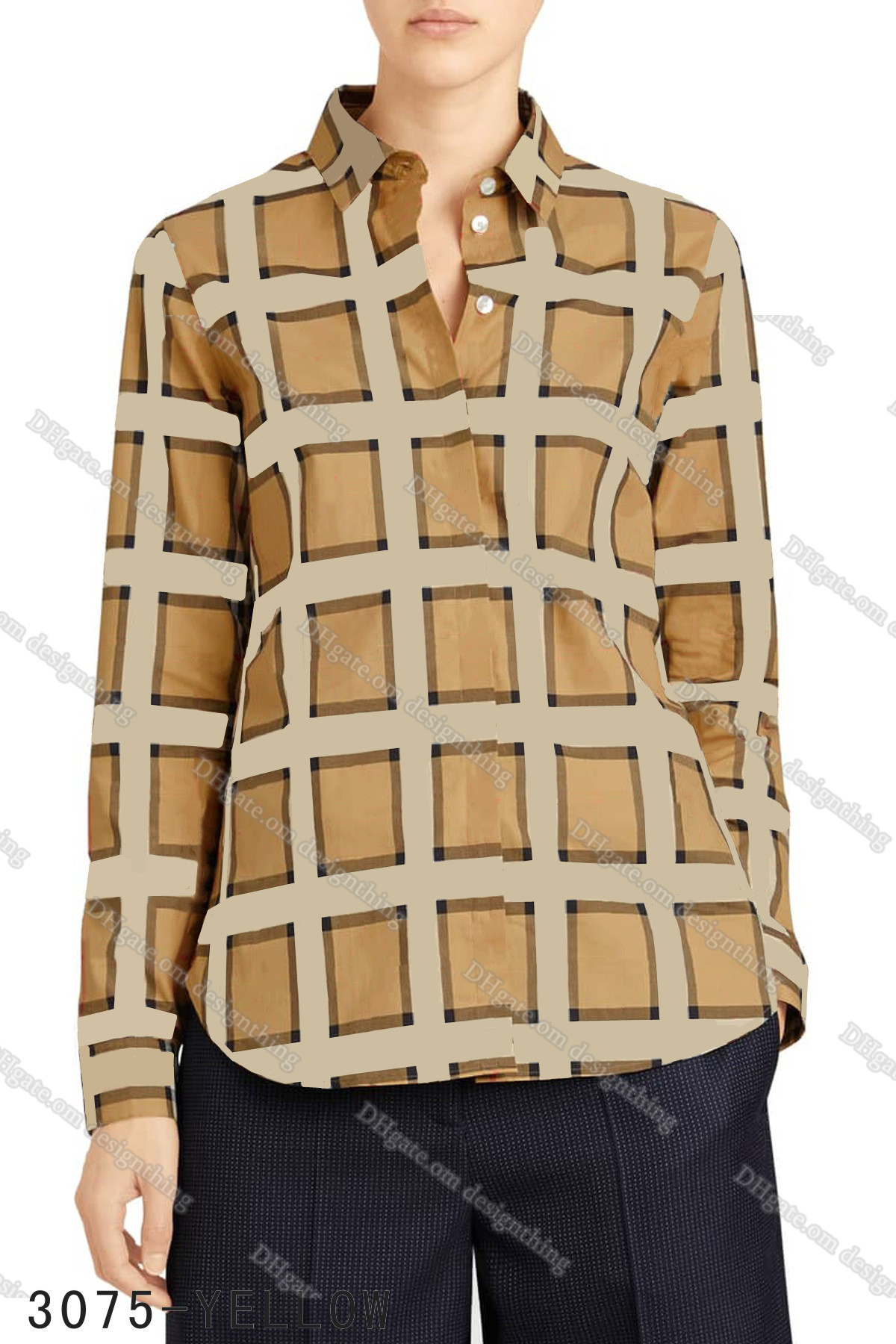 Womens Plaid Short Sleeve Shirt Classic Button Up Fashion Blouse Designer Style Office Shirts for Women Summer Tops Elegant Asian Fit Petite Shirt