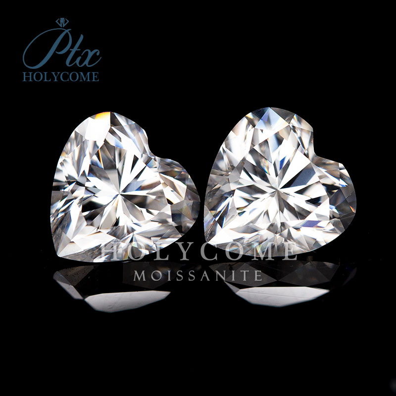 Moissanite Stone Heart Shape Wholesale Extremely Shiny Quality Multiple Shapes Top D Color Vvs1 Jewelry Making Materials Loose Stone with GRA Certifie