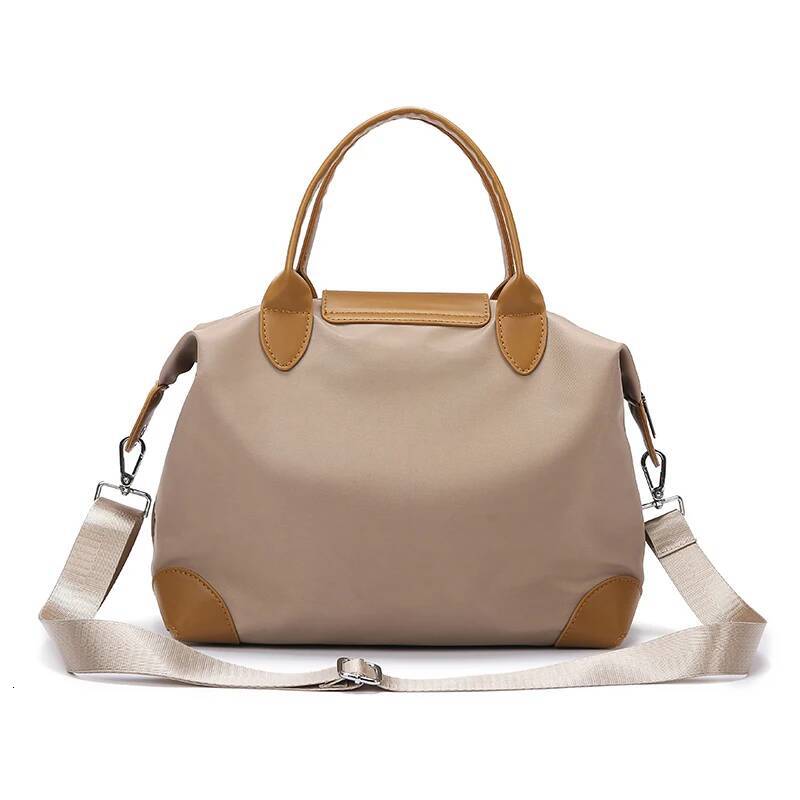 Large Capacity Women Handbag Black, Waterproof Fabric Shoulder Crossbody Bag