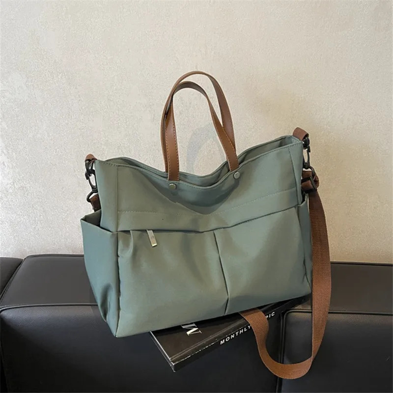 Spacious Nylon Tote Bag for Women Stylish Handbag Shoulder Crossbody Perfect Outings Travel Business Fitness Shopping 250725