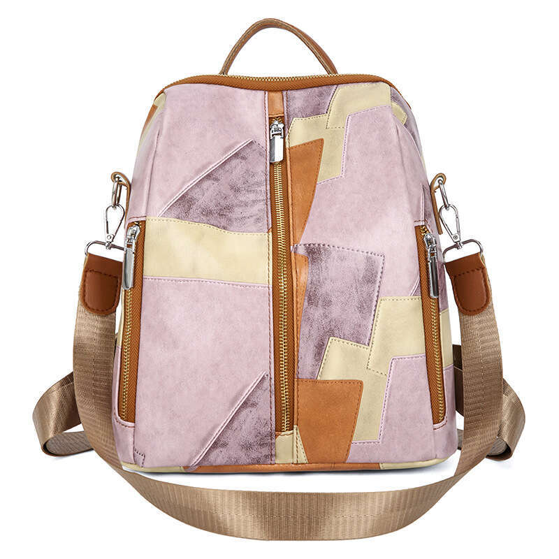 Women's New Backpack Fashion Soft Leather Design Sense Niche Lightweight Travel Commuting Large Capacity School Bag