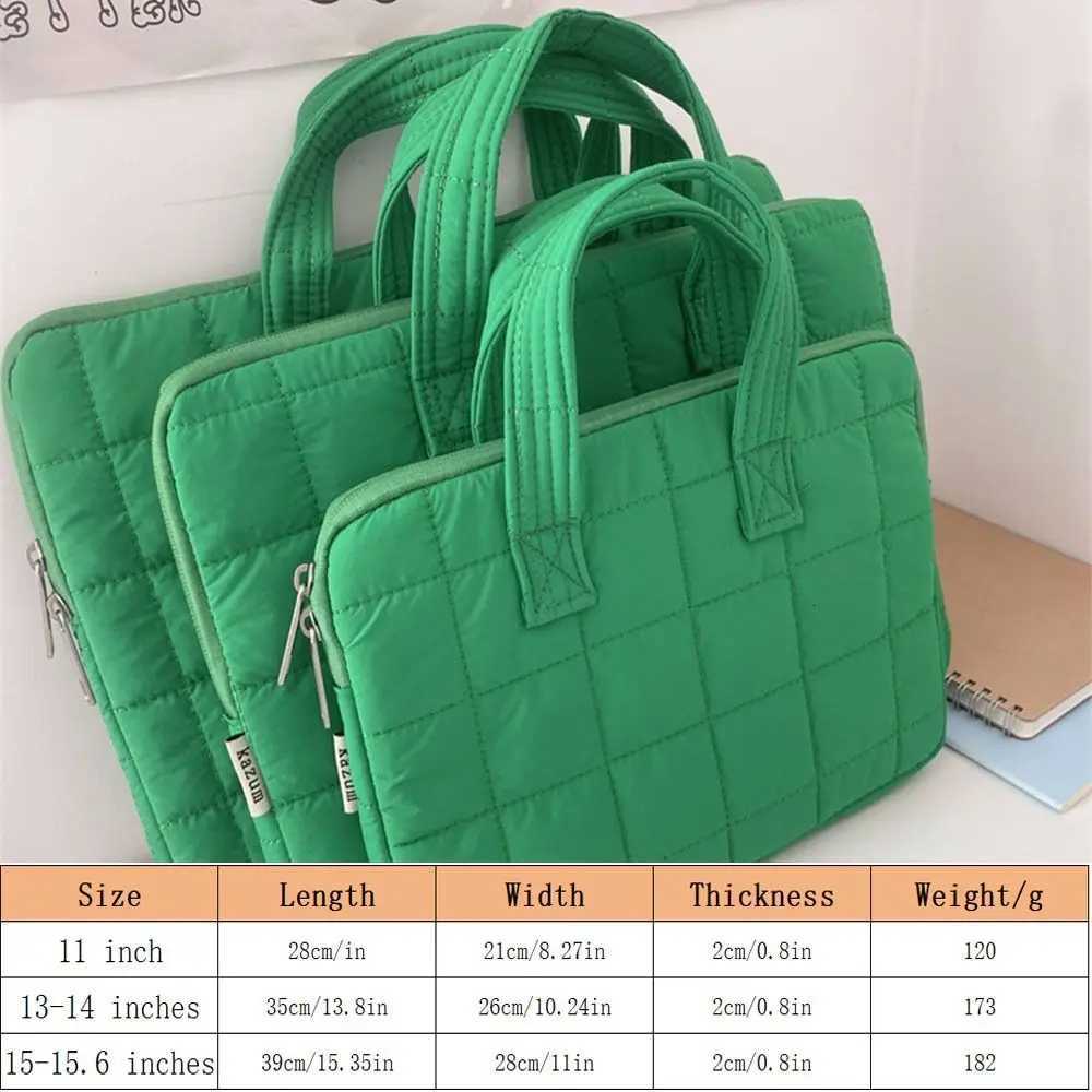 Soft Cott Laptop Sle Puffy Waterproof Laptop Protective Pouch Portable Anti-fall Notebook Bag for iPad Book Laptop y250730