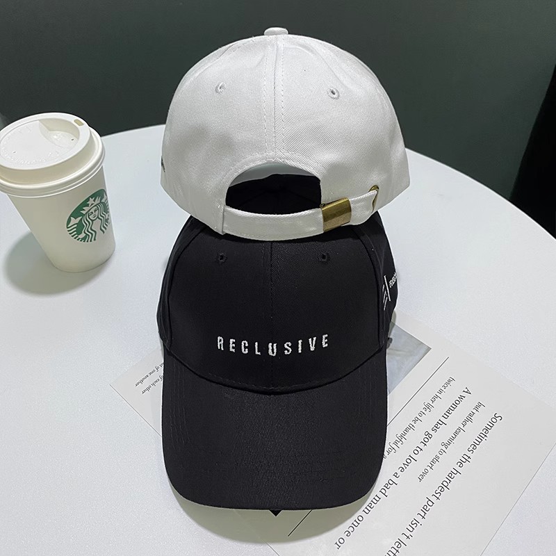 Embroidered Baseball Cap - Adjustable Cotton Dad Hat, 3 Colors (Pink/White/Black) Unisex Streetwear Cap for Men Women