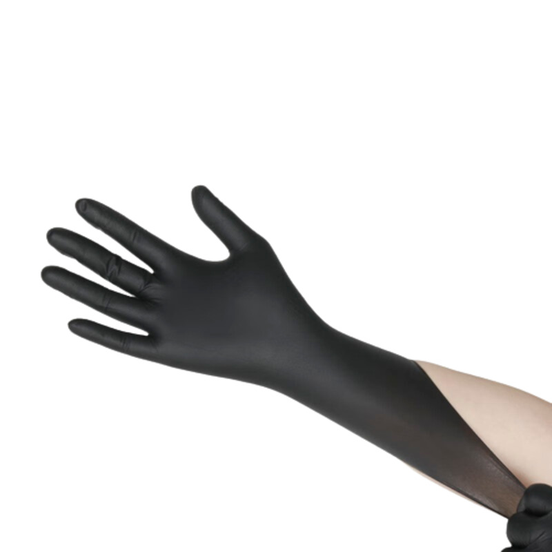 100/50/20PCS Black Nitrile Gloves Thickened Disposable Gloves for Cleaning Hairdressing Waterproof Dishwashing Tattoo Gloves