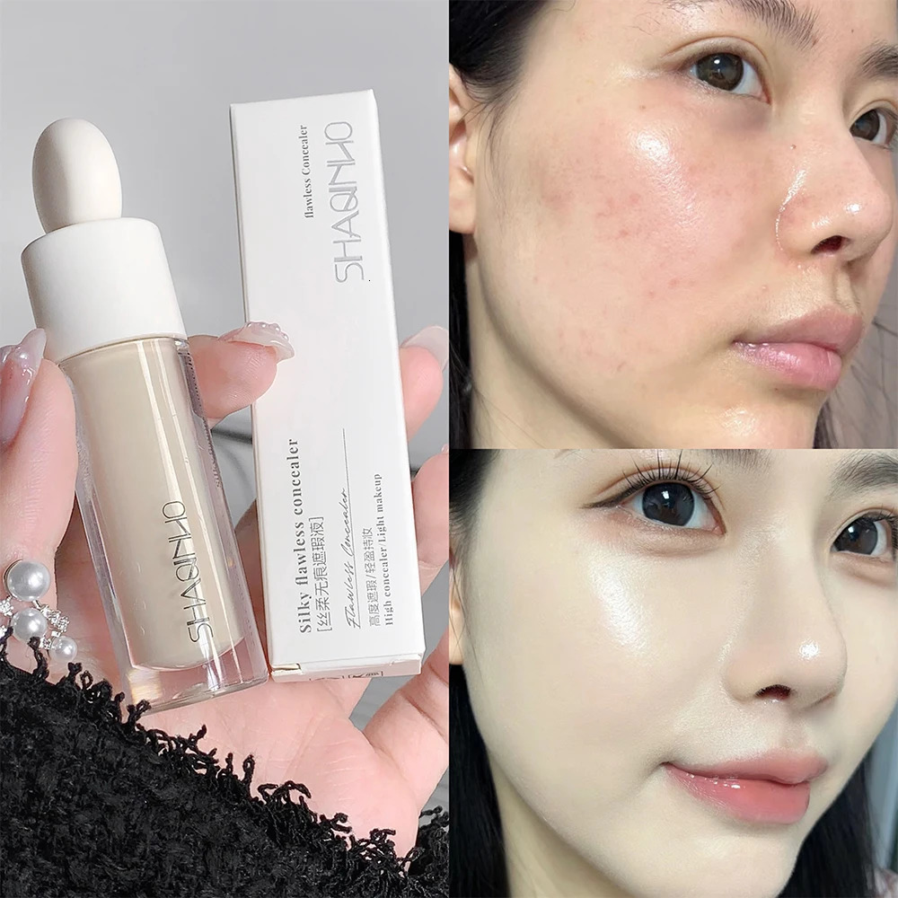 3 Colors Silky Concealer Cover Acne Marks Spots Dark Eye Circles Face Brightening Skin Whitening Concealer 250730