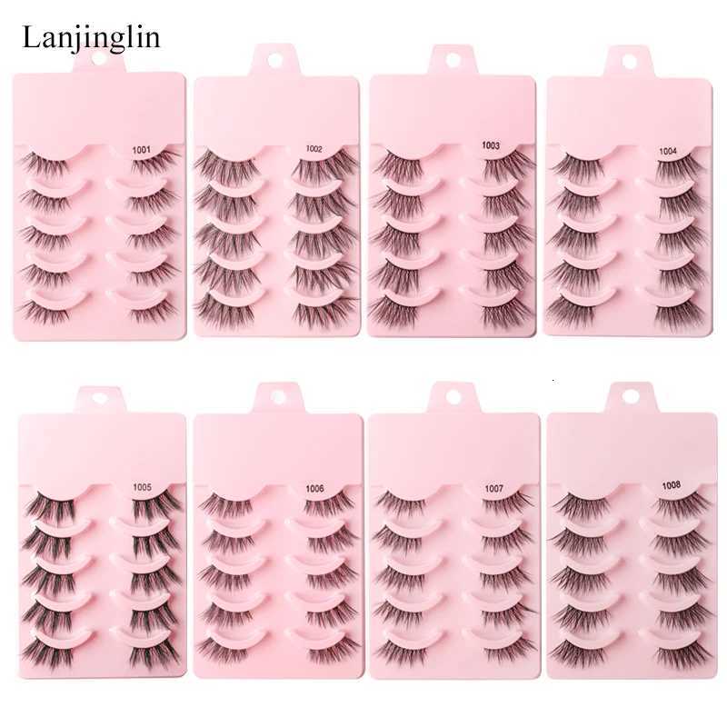 3/5 Pairs Half Eye Lashes Faux Mink Lashes Reusable False Eyelashes Natural Fluffy Makeup Tools Extension Fake Lashes makeup Z250730