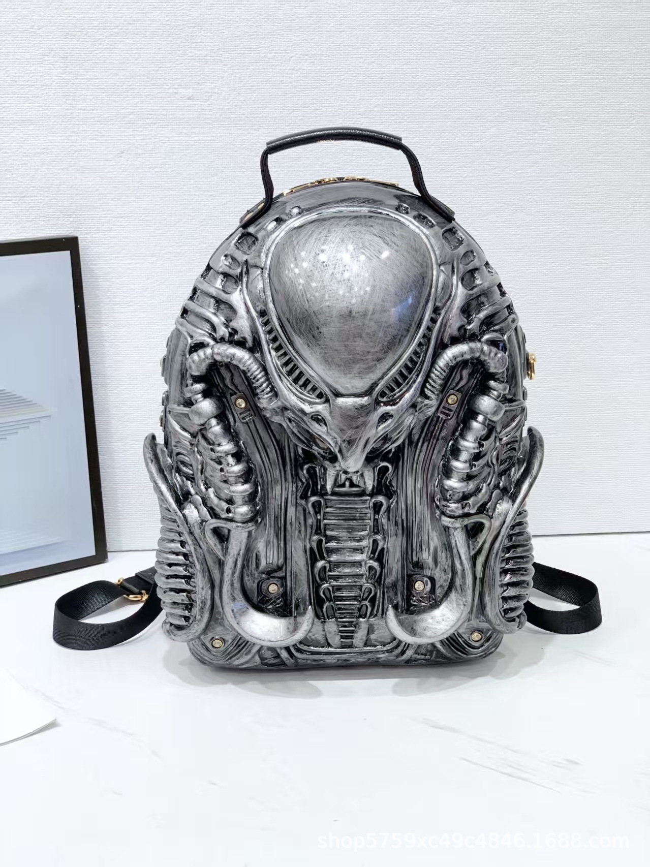 Women's Bag 2025 New European Fashion Design Personality Large Capacity Irregular Punk Style Backpack Trendy ddmymoon