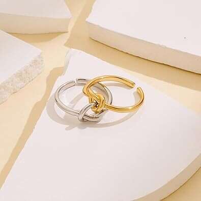 New Couple Stacked Double Section fashion casual Personality Friendship Love Heart Ring