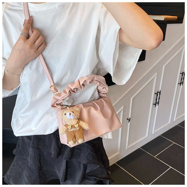 Minimalist Pleated Handbag for Women 2025 Summer New Niche Design Versatile Commuter Shoulder Crossbody Bag