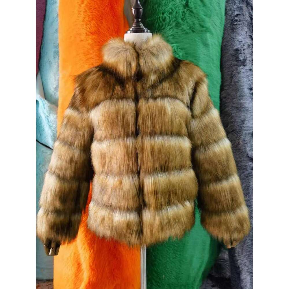 Clothing Best-Selling Jackets Imitation Raccoon Splicing Women's Artificial Fur