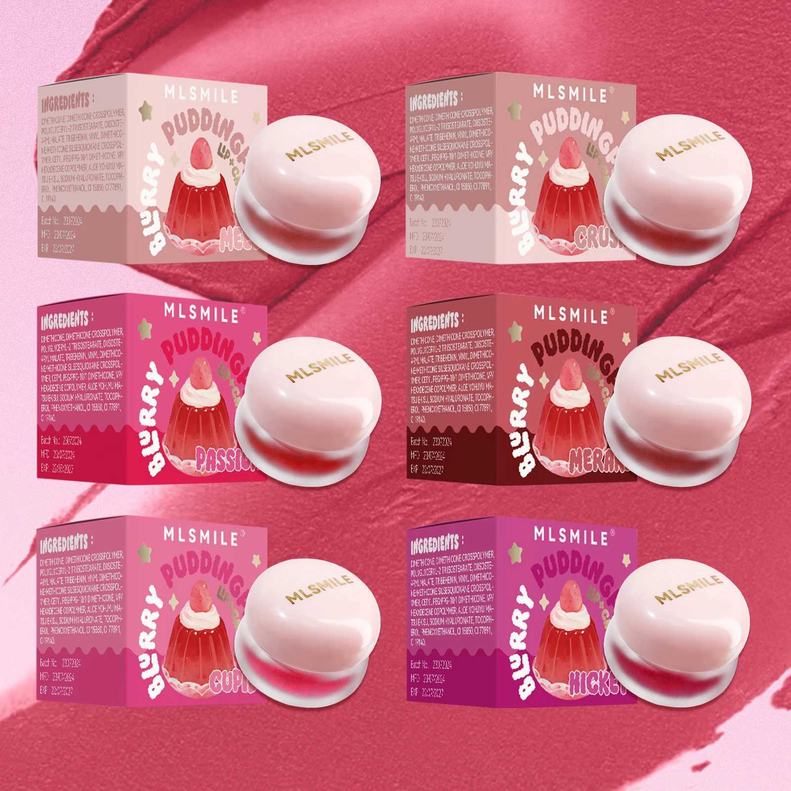 Matte Lip Mud Blush Multipurpose Makeup Waterproof Clay Lipstick Longlasting Non-stick Cup Red Lip Tint Pigment Mousse Cosmetics G250729