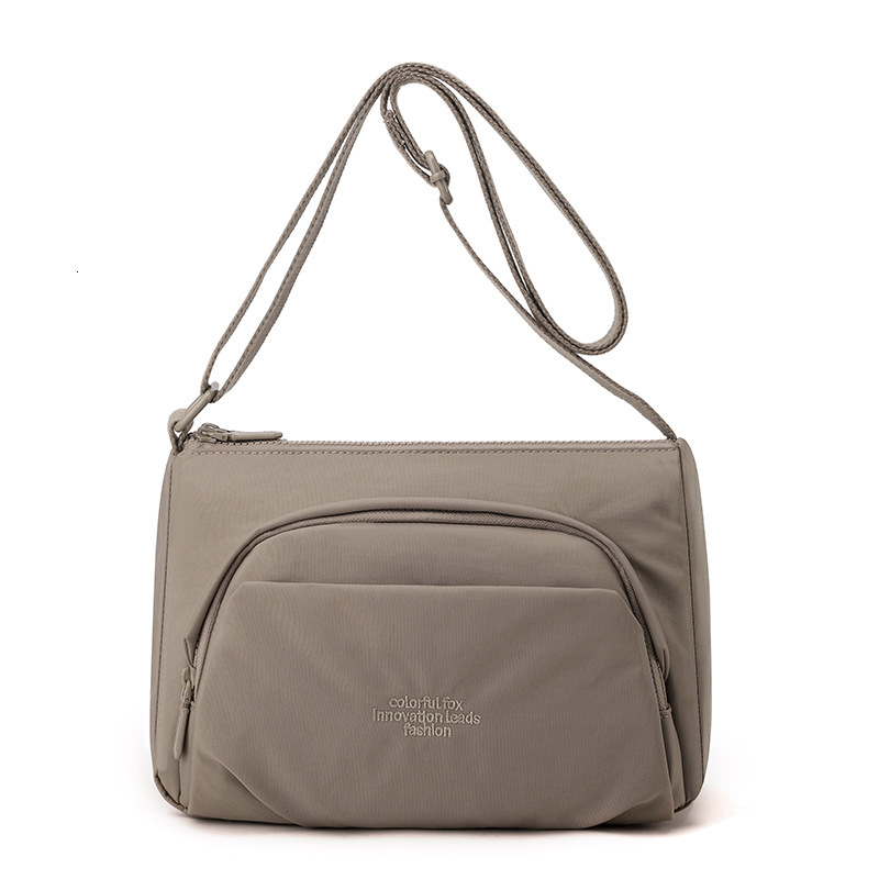 Colorful Fox Small Square Multi-layer Crossbody Casual Phone Nylon Women's Shoulder Bag ddmymoon