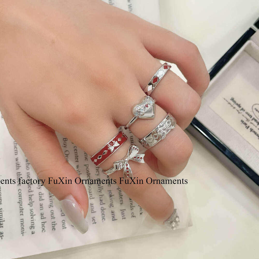 Version Niche Versatile Design Sense Set Exquisite High-end Korean Ins Style Temperament Ring for Women 08a