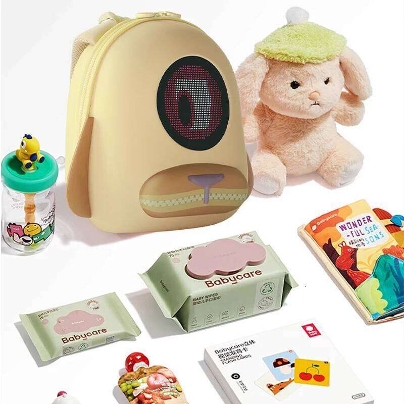 Glowing Eyes Backpack Girls' school backpack LED Display Holiday Gift Children's Birthday Bag