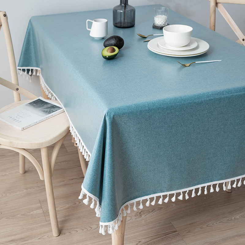 YL-36872 imitation linen printed tablecloth waterproof and oil-proof washable Bohemian ethnic style table cloth rectangular coffee table desk
