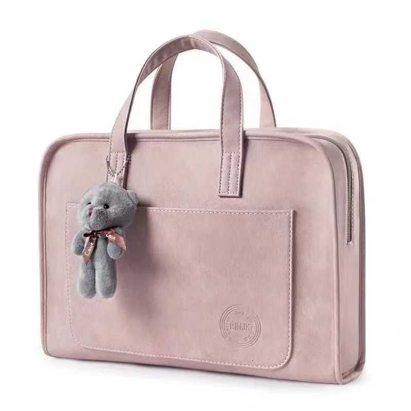 13.3 14 14.1 15.6 16 Inch Khaki Pocket Laptop Bag Wen Off Notebook Sleeve Case Travel Computer Handbag Elegant Luxury y250730