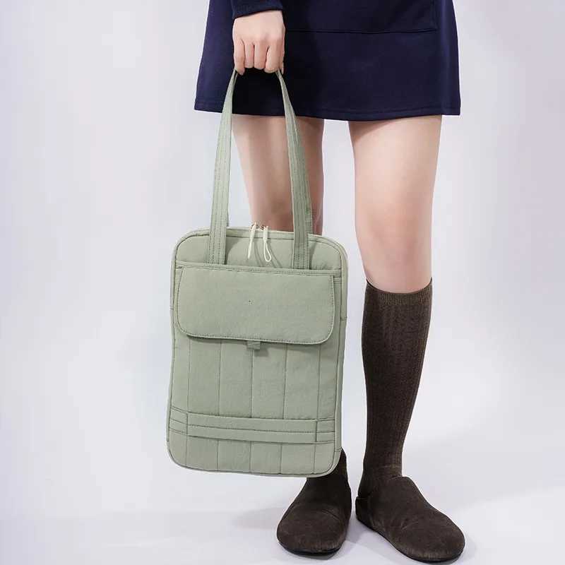 Large Capacity Laptop Bag 13.3 14 15 Inch Shoulder Bag Trendy Fi Tote Bag Ladies Business Briefcases Nylon Handbag Sahels y250730
