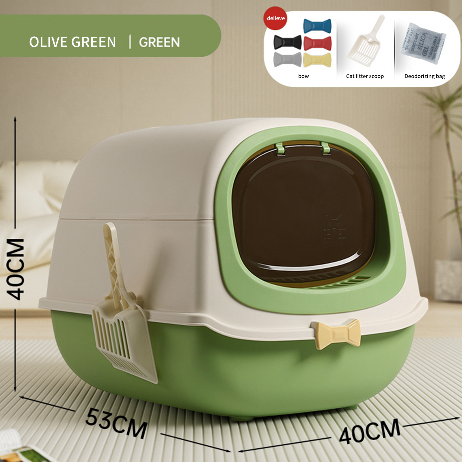 Cat toilet extra large butterfly style cat litter box fully enclosed extra large size gift shovel manufacturer pet supplies wholesale