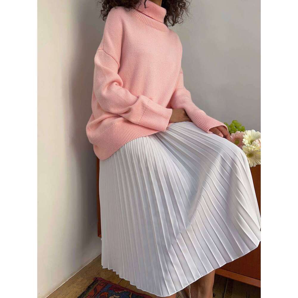 Spring And Autumn New Pleated Organza Soft Versatile Skirt Ins B5