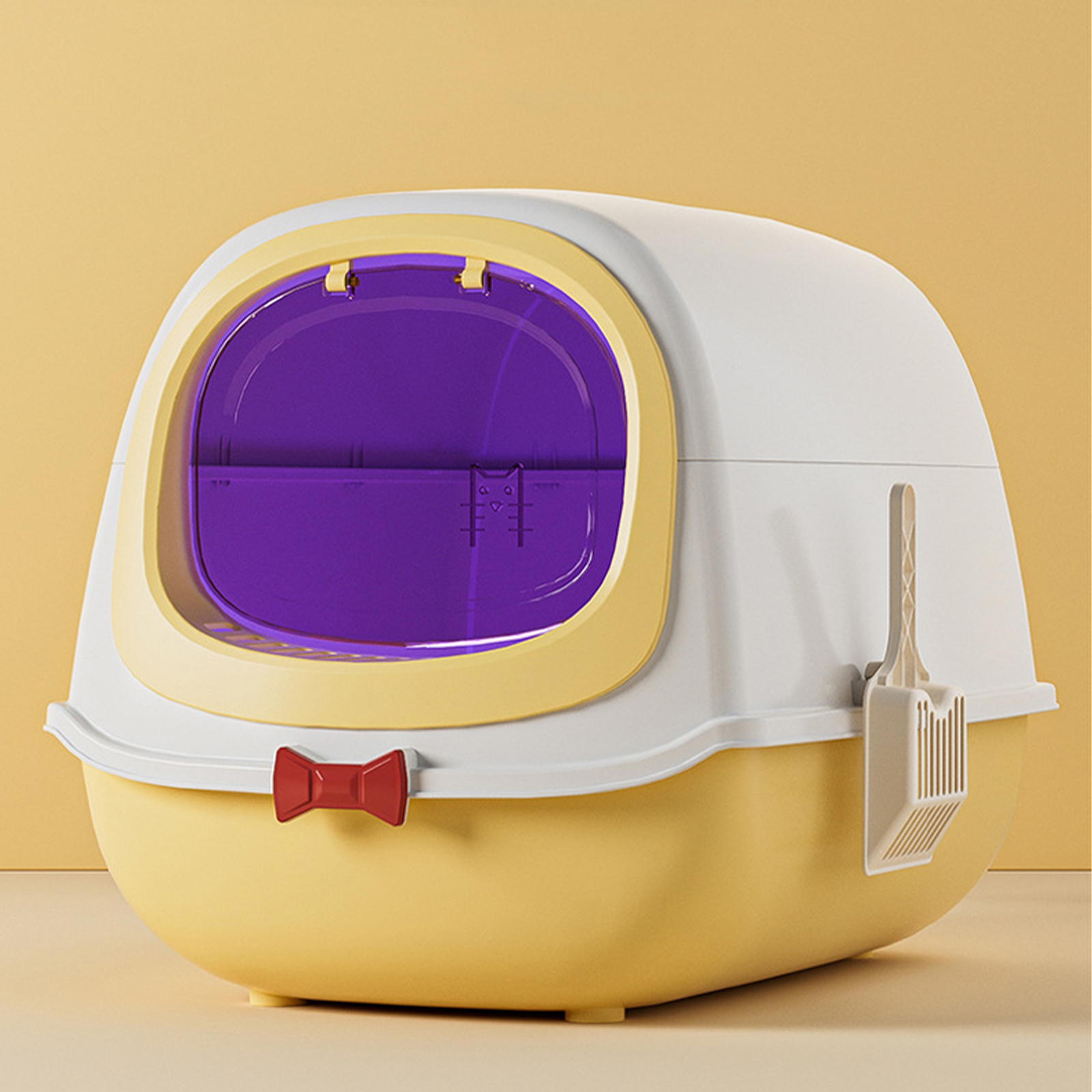 Cat toilet extra large butterfly style cat litter box fully enclosed extra large size gift shovel manufacturer pet supplies wholesale