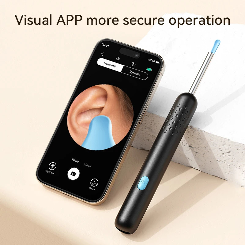 Ear Wax Removal Tool Camera 8M HD Camera and 6 LED Lights Ear Cleaner with Camera Endoscope Ear Cleaning kit for Adult and Child 250726