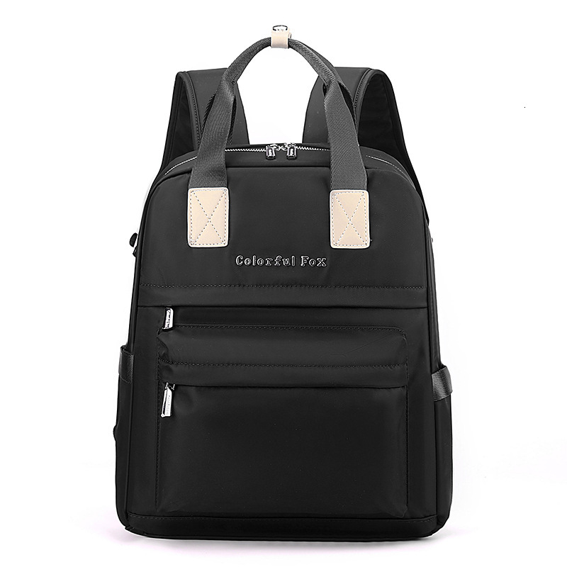 Colorful Fox New Women's Fashion Trendy Korean Version Multi-layer Convertible Trolley Backpack Lightweight Bag ddmymoon