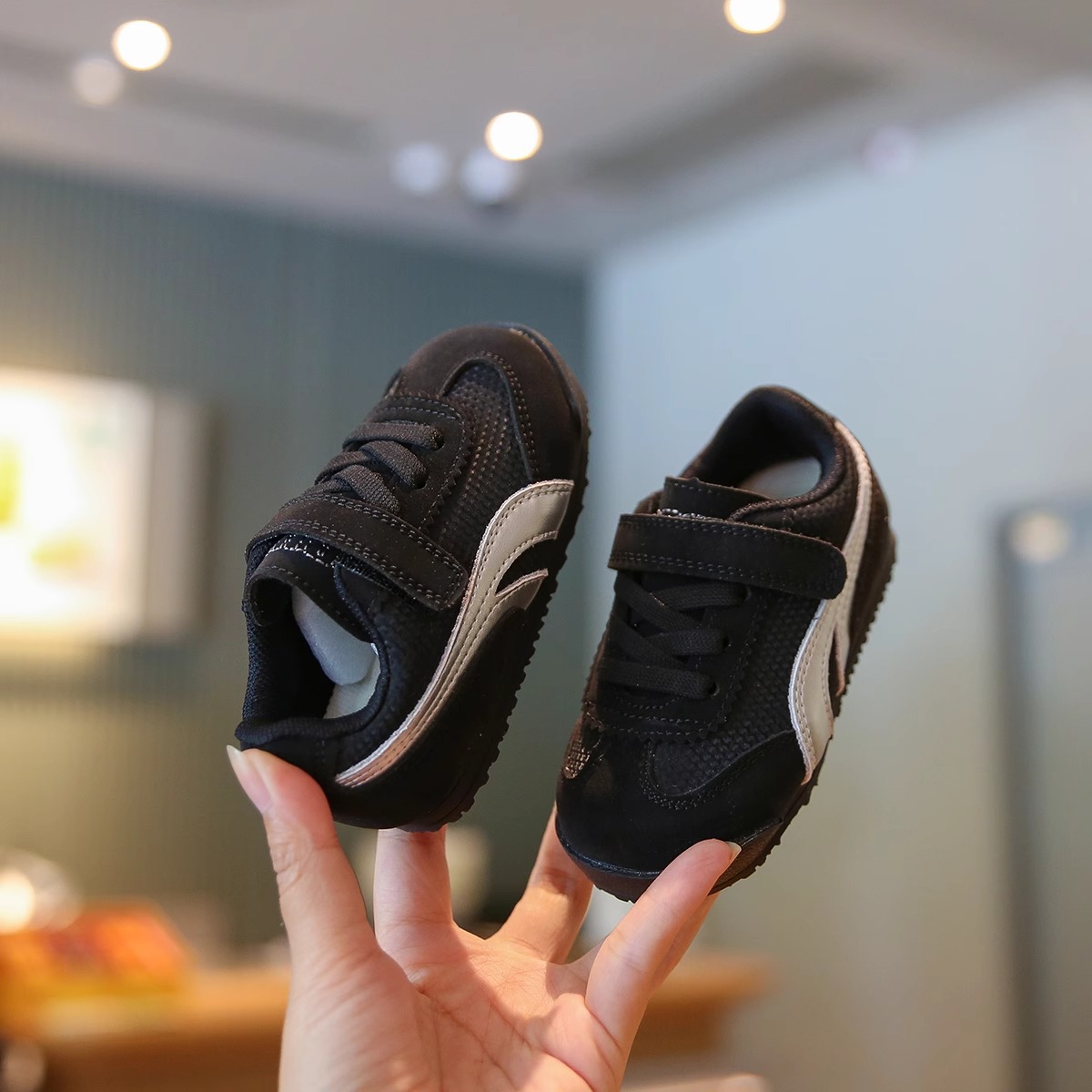 Free Shipping Kids Designer Shoes Toddler/Kids White Sneakers Soft Sole Fleece Lined | Non-Slip Breathable Casual Shoes Boy & Girl