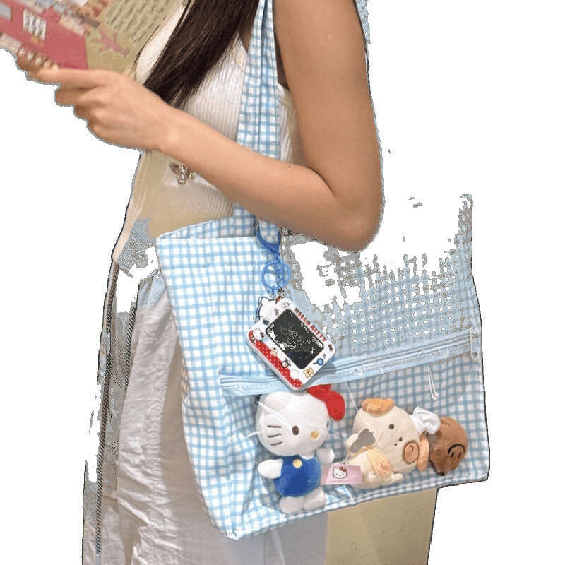 2D Doll Pain Card Version Niche Design Small Size Single Shoulder Crossbody High-Quality Commuting Daily Bag