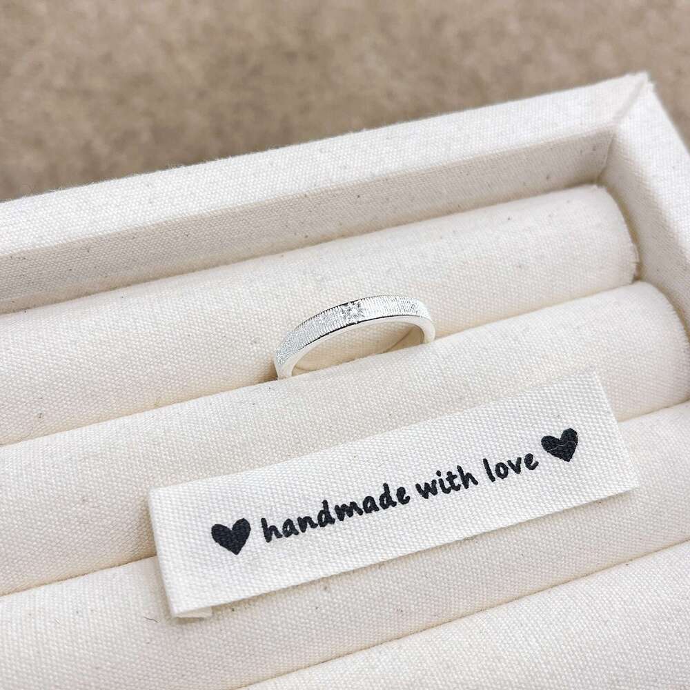 French Vintage Princess Cubic Zirconia for Women Brushed High-end Carved 2025 Spring New Ring e80