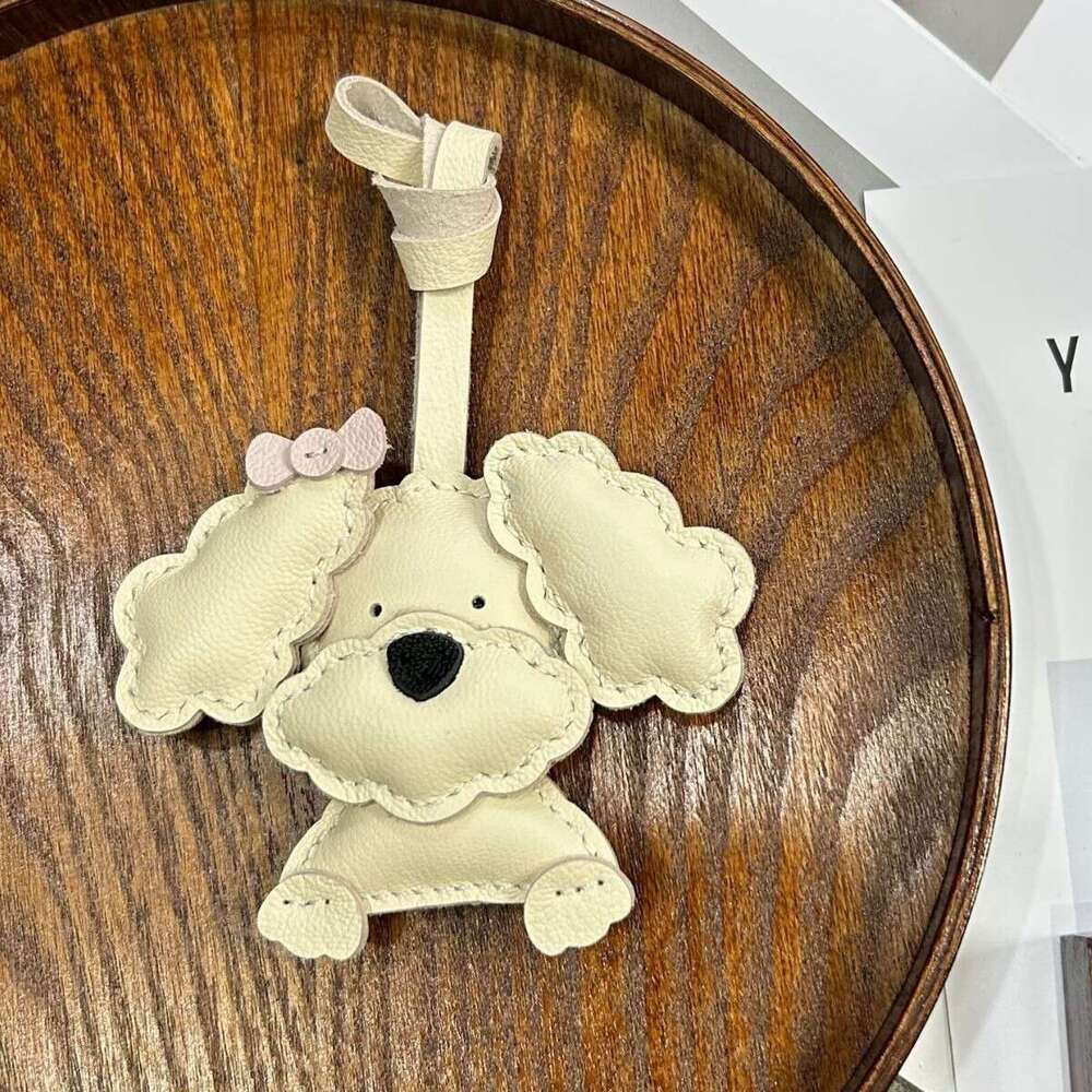 Teddy Dog Bag Niche Decoration Cute Cartoon Puppy Backpack New Car Keychain Pendant