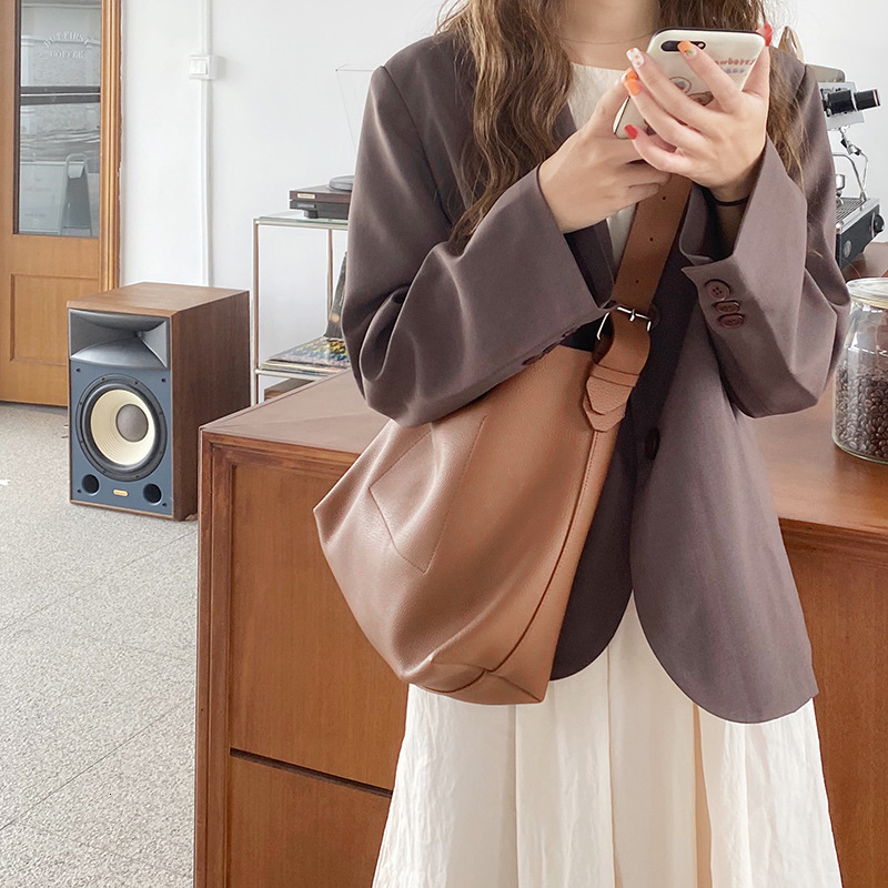 Designer Bag Korean Version Luxury Bag Ins Retro Single Shoulder Crossbody Mother-daughter Bag 2025 New Large Capacity Lazy Style Soft PU Casual Tote 