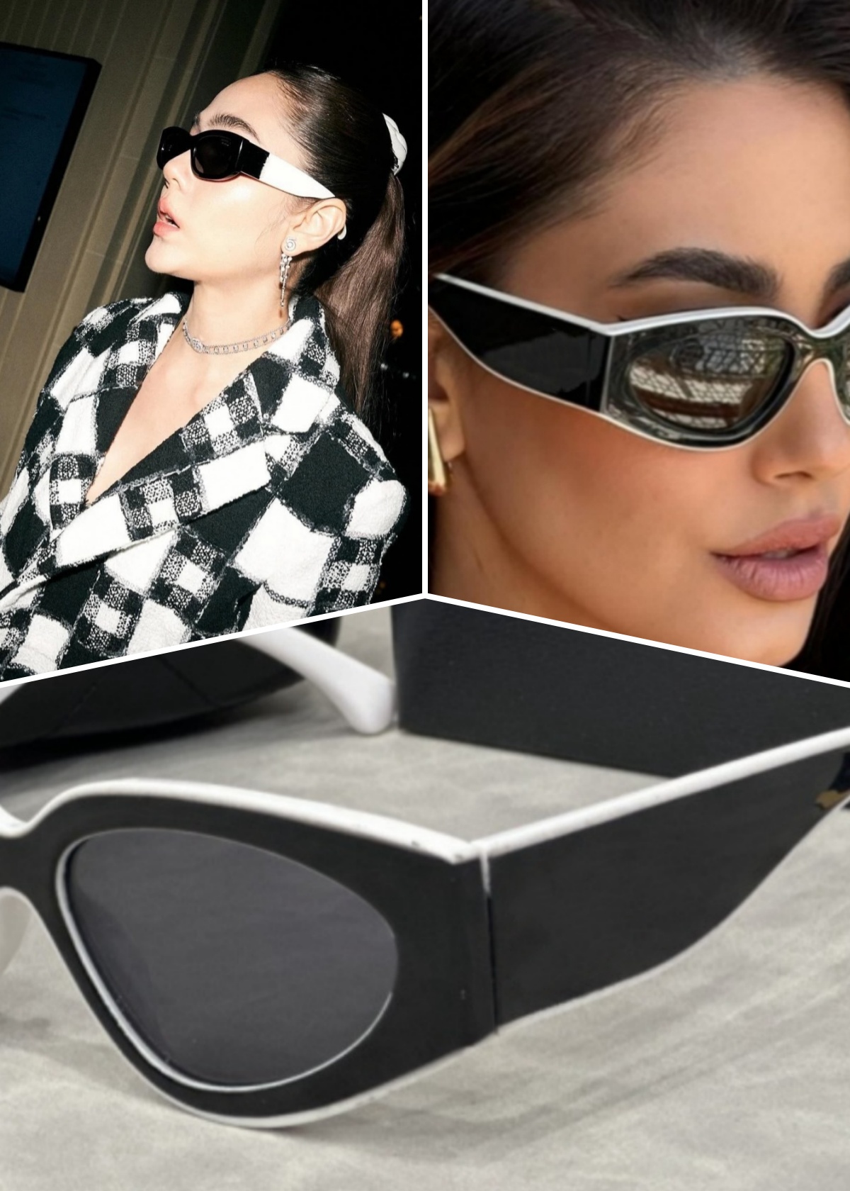 Top Quality Designer For Women Sun Glasses Trendy Square Metal Legs Letter Design Cat Eye Eyeglasses Oval Monogram Sunglasses with box fashionacc801.