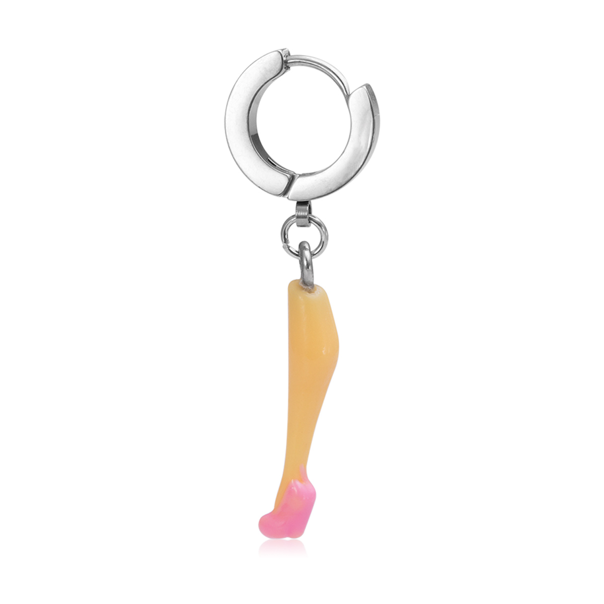 Stainless steel exaggerated personality ear bone nail pointed cone earrings mushroom game controller earrings human puncture jewelry wholesale