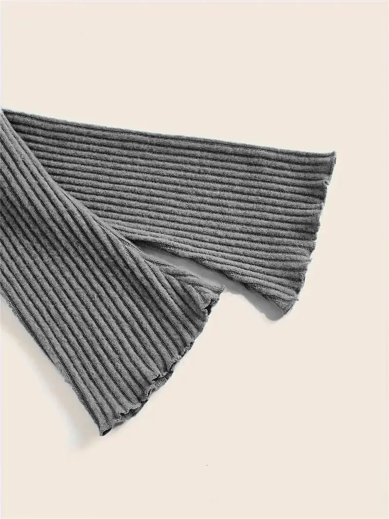 fashion solid color selling onelength neck womens longsleeved Tshirt 250729