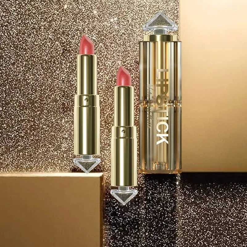 12 Colors Korea Matte Glitter Lipstick Pink Nude Matte Glitter Waterproof Kissproof Glitter Lipstick Orange Dropshipping G250729