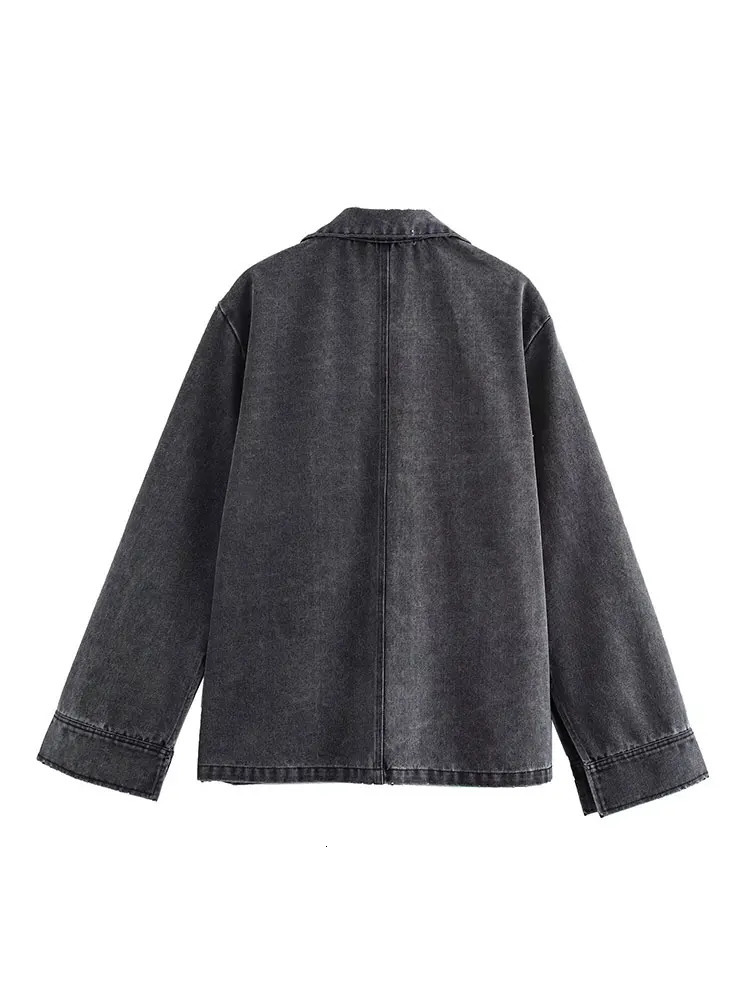 Autumn Jeans Sets Women Turn-down Collar Casual Top Fashion High Waist Streetwear Female Denim Pants Two Piece Set 250725