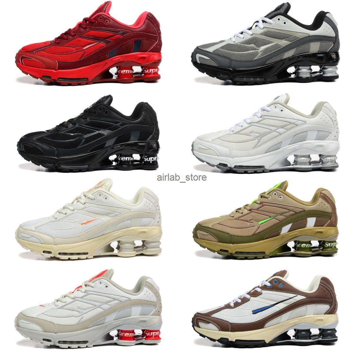 Student Shoes Supreme Shox Ride Cushion Running Shoes Couple Casual Shoes Shock Absorption Height Increase Platform Mens Shoes Q250730