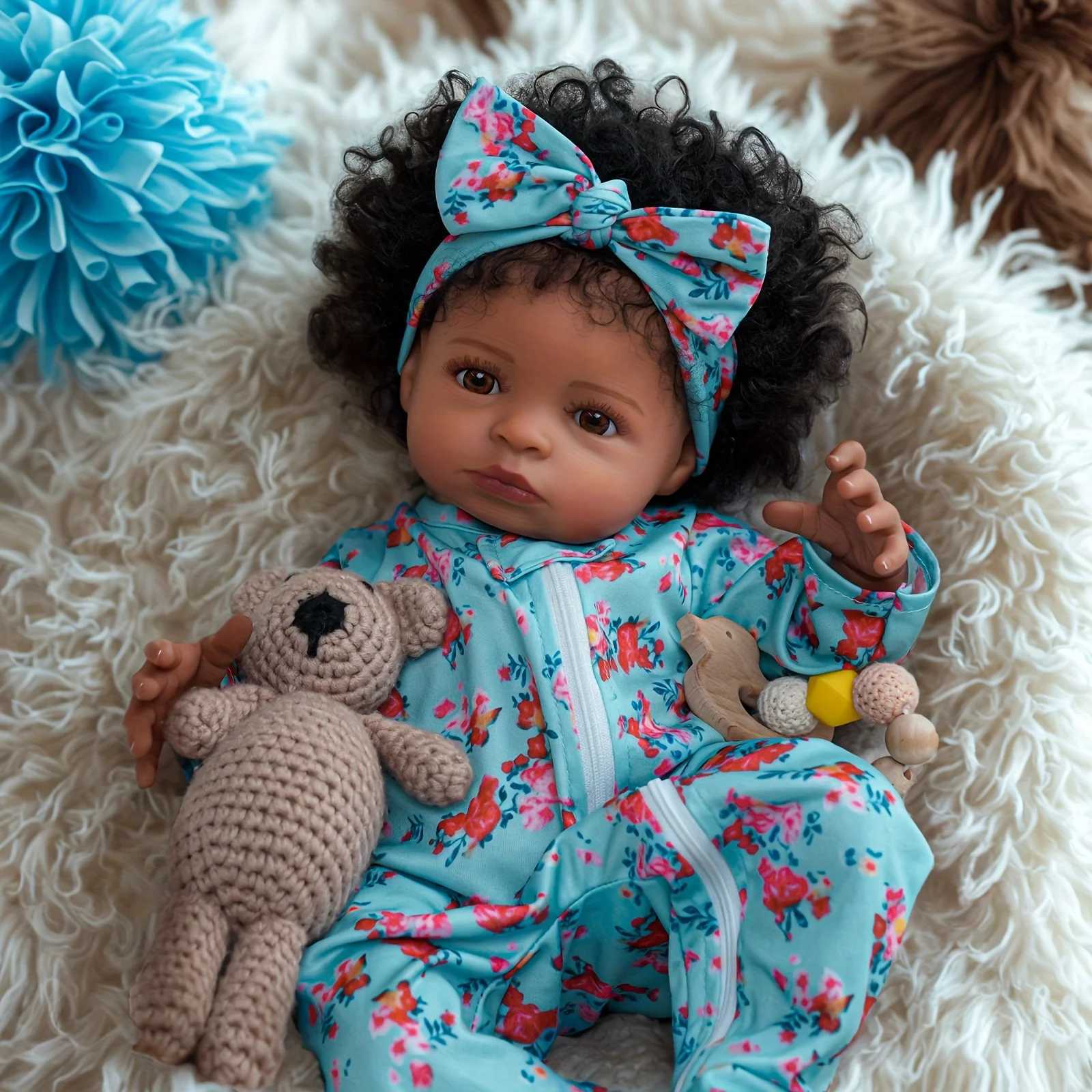 1PC Reborn Doll 20 beautiful realistic cloth body doll suitable for children over 3 years old birthday gifts XJ250730
