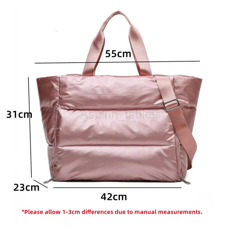 Yoga Mat Bag Women Gym Bag Tote Fitness Sports Large Capacity Travel Shoulder Bag Zipper Storage Bags Winter Ladies Wet Dry Pack M250730